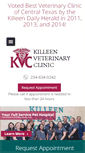 Mobile Screenshot of killeenvetclinic.com